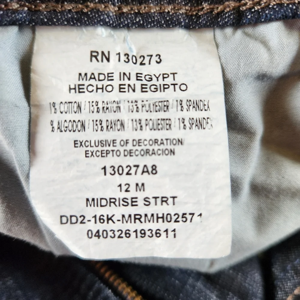 Womens Lee Riders midrise straight leg jean sz 12 - Picture 6 of 6